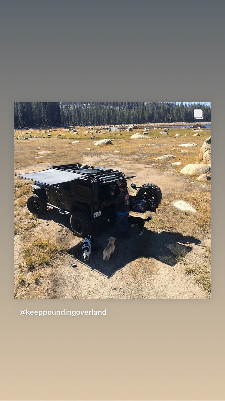 Sir-Shade™ Telescoping Awning System JL 4-Door for Gobi Rack