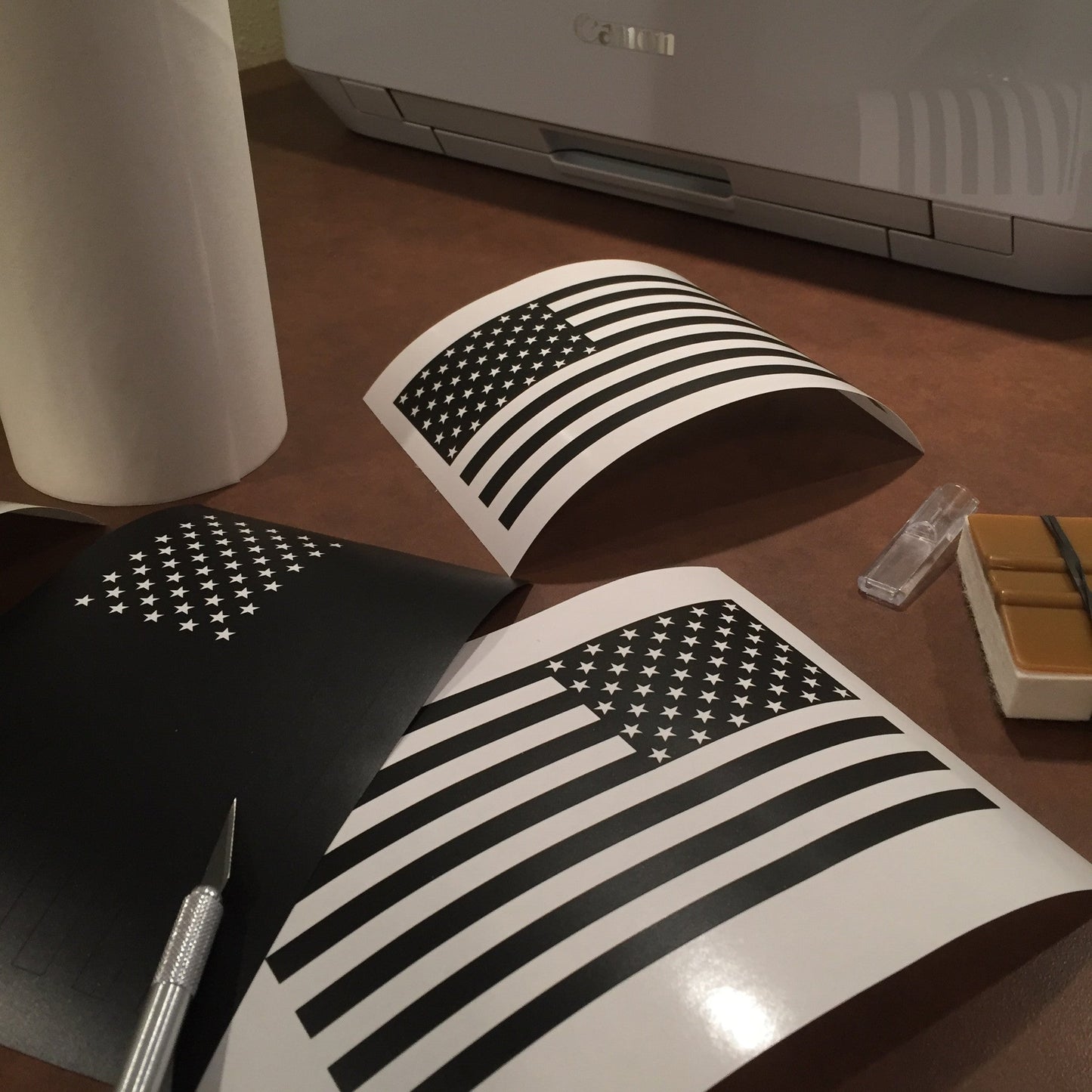 American Flag Decal Retail 10 Pack