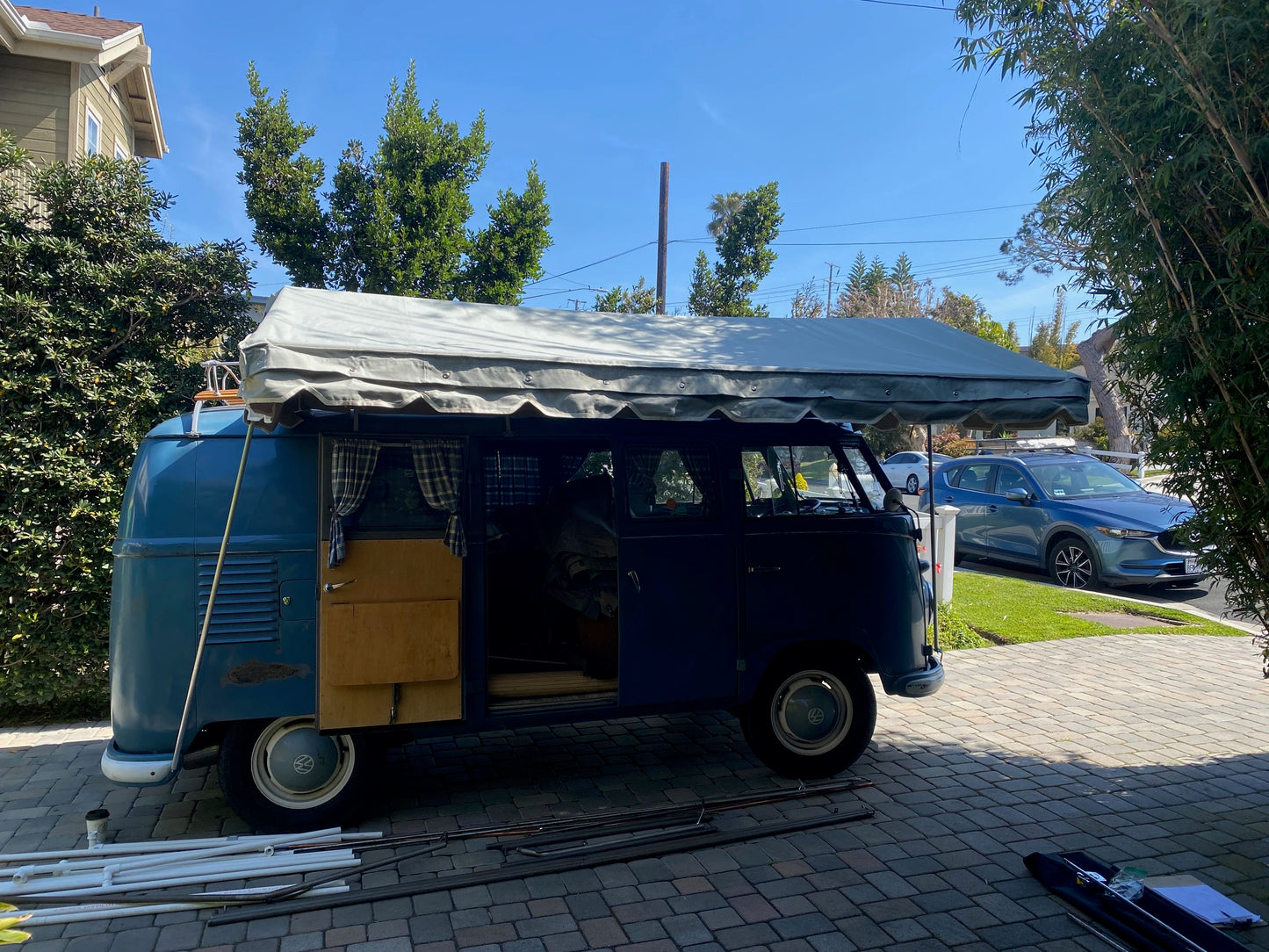 VW Bus vintage style A-Frame awning frame only (NO Canvas Cover)