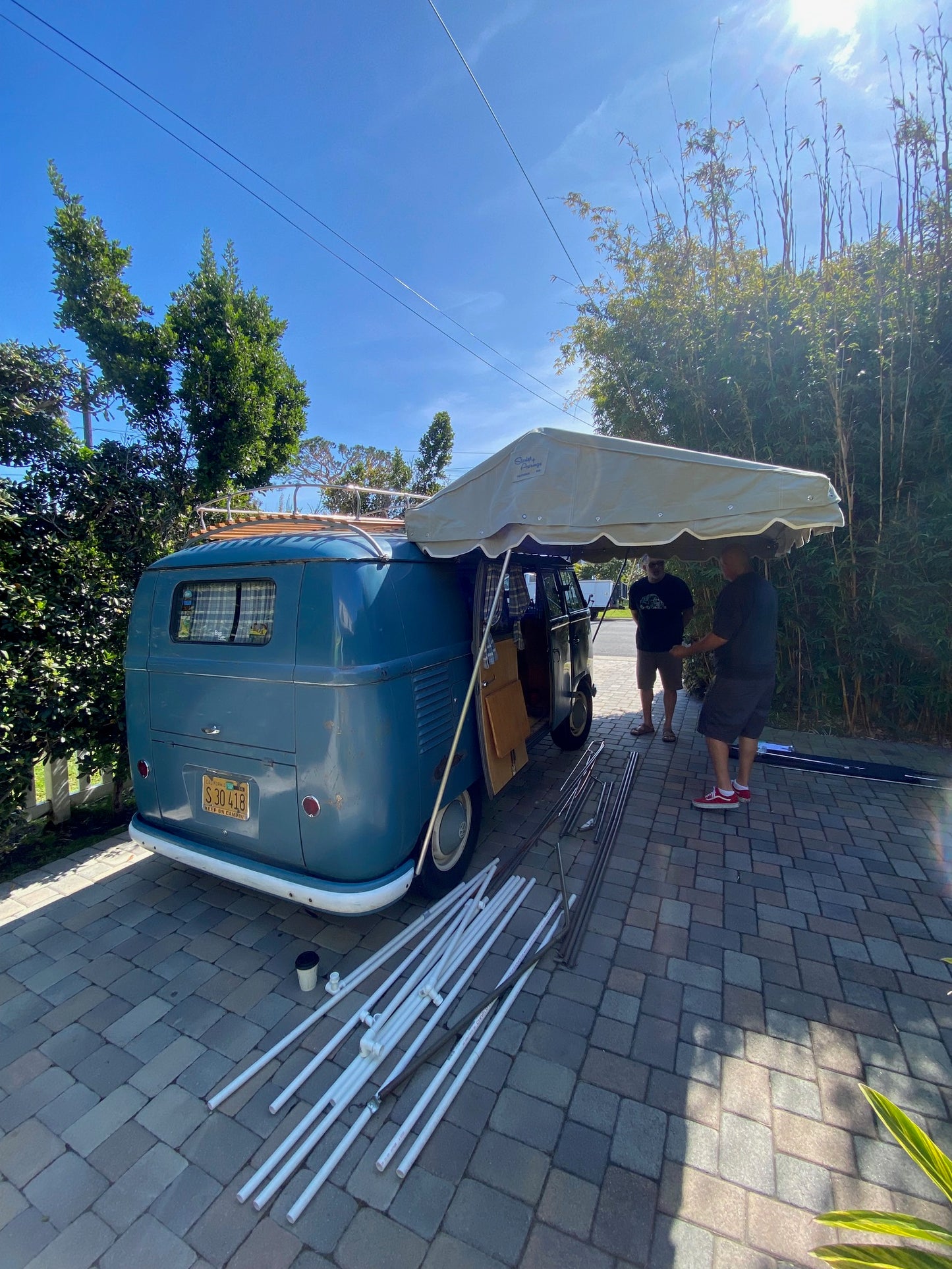 VW Bus vintage style A-Frame awning frame only (NO Canvas Cover)