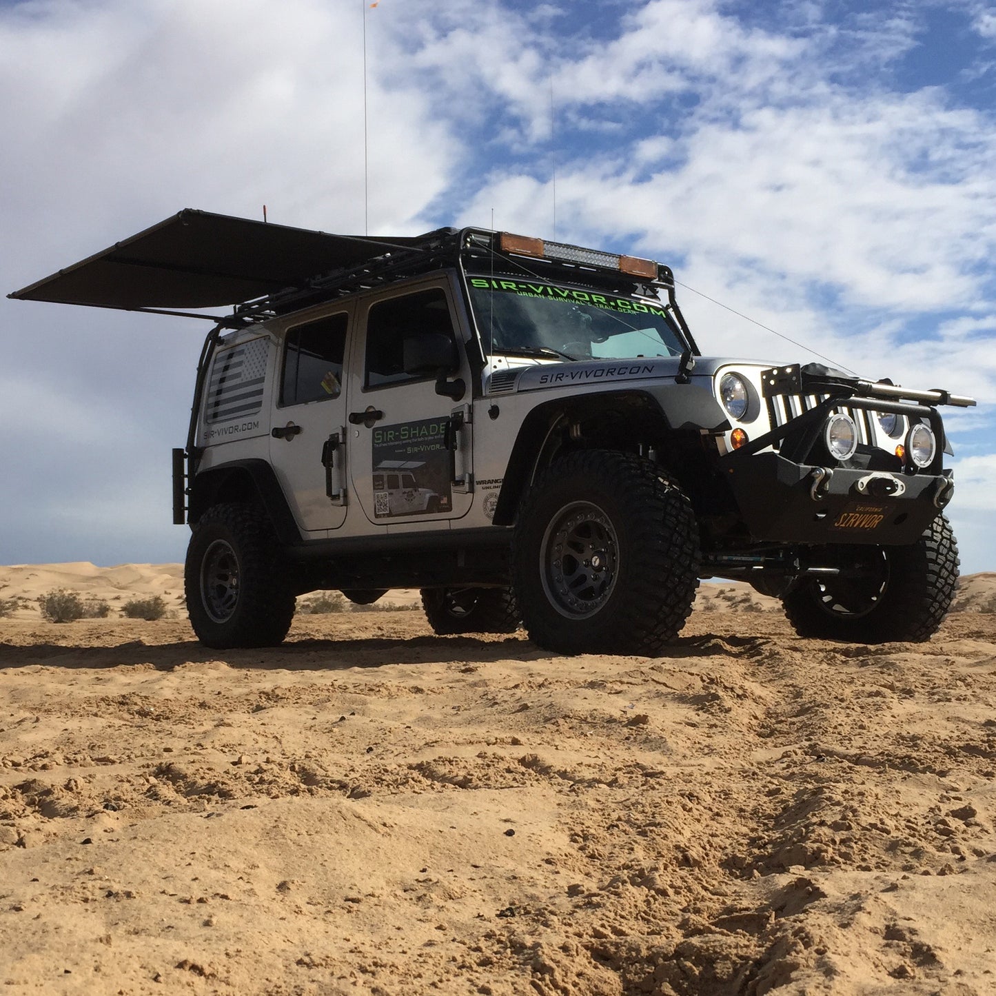 Sir-Shade™ Telescoping Awning Universal (Custom Size) for any Roof Rack