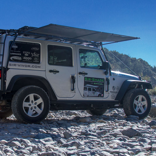 Sir-Shade™ Telescoping Awning System JK 4-Door for Gobi Rack
