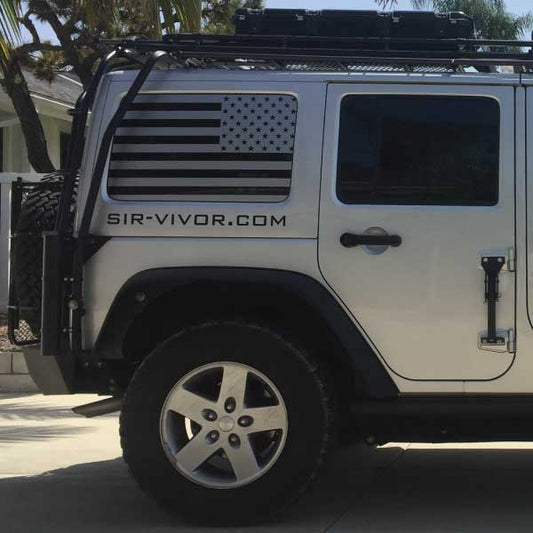 Window Flags JKU rear passenger and driver (Set of 2)