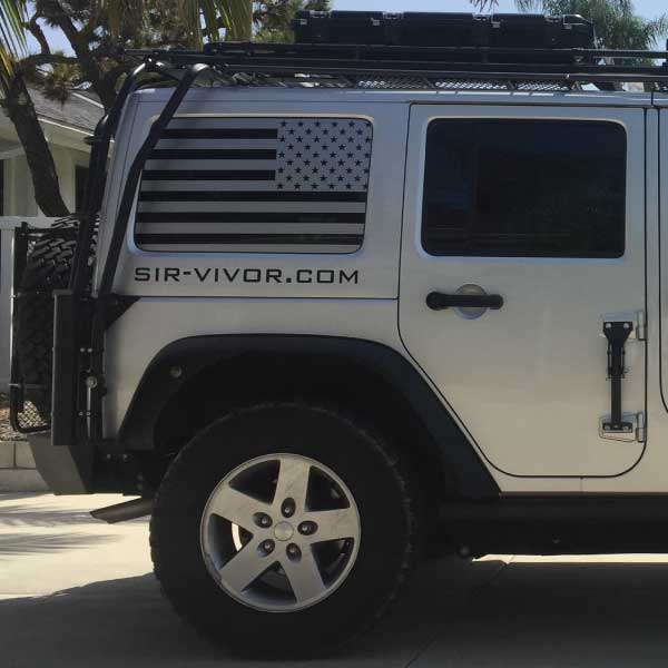 Window Flags JL/JLU rear passenger and driver (Set of 2)