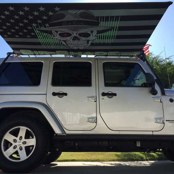 Sir-Shade™ Telescoping Awning System JK 4-Door for Gobi Rack