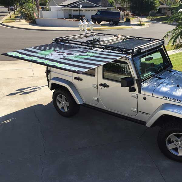 Sir-Shade™ Telescoping Awning System JK 4-Door for Gobi Rack
