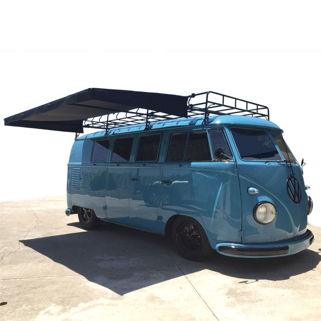 tarp vw bus VW Bus Wing: Sir-Shade Telescoping Awning System Flat Black Canvas + Frame (NO FLAPS)