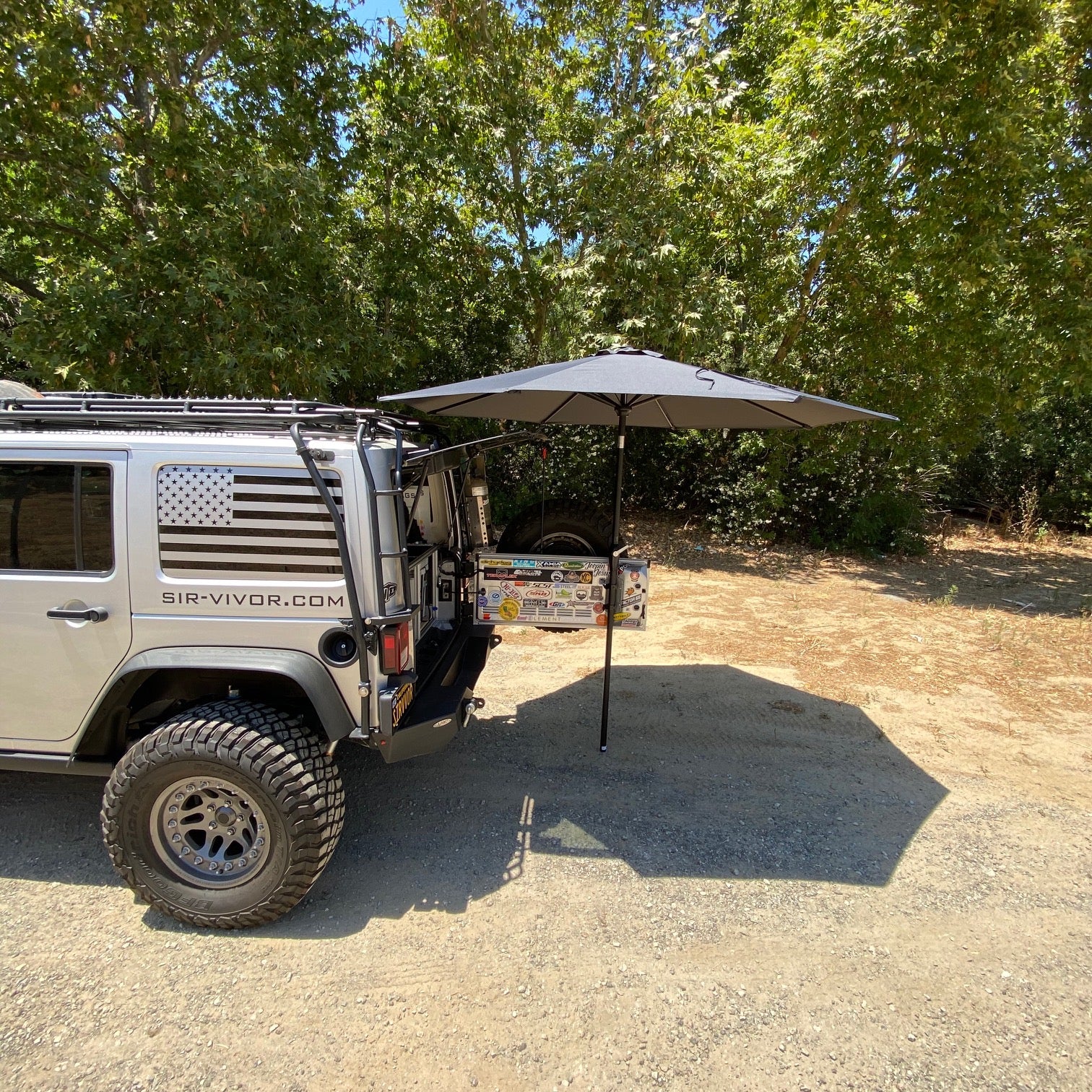 Jeep discount tailgate rack